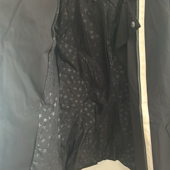 Circus by Sam Edelman Black Asymmetrical Windbreaker Rain Coat Jacket - Picture 7 of 15